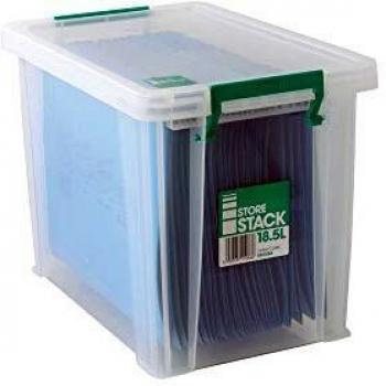 StoreStack RB11086 Transparent Storage Bin