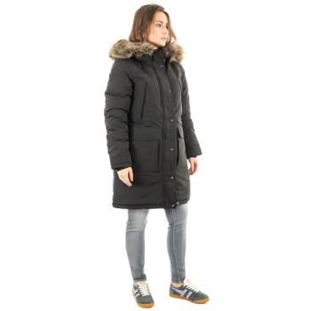 Superdry W5011786A Everest Parka Damen – Recyceltes Polyester, schwarz, S