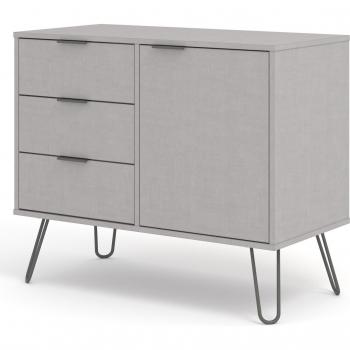 Augusta Grey Sideboard with 1 Door and 3 Drawers