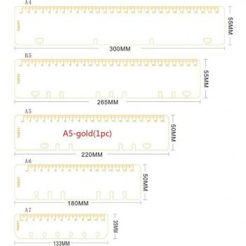 A6 bookmark ruler