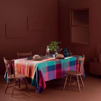 Nappe multicolore 180x250 cm en pur coton