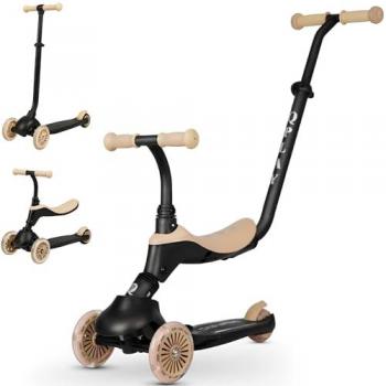 Patinete Sema Evo Qplay Beige con Luces LED