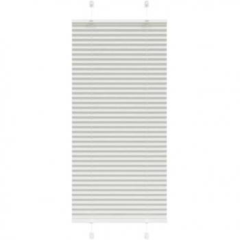 VidaXL Plissee Rollo, Hellgrau, 55x150 cm, 54,4 cm Stoffbreite