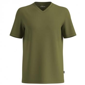 S.Oliver V-Ausschnitt T-Shirt aus Baumwolle