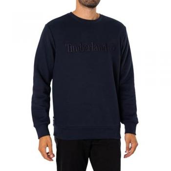 Sudadera de hombre Timberland con logo bordado azul noche