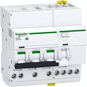 ACTI9 iDD40K XA – Disjoncteur diff. auto 3 phases + neutre 20 A 4,5 kA 300 mA (AC) – Schneider