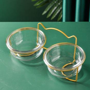 Gouden Keramische Rijstkamer voor Katten