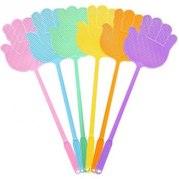 Set de Matamoscas de Plástico, 12 Uds. Colores Mezclados