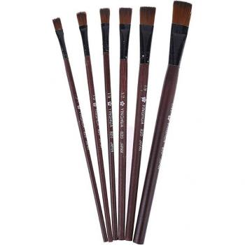 Flat Head Nylon Paint Brushes
