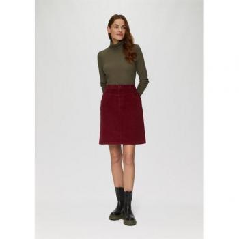 S.Oliver Damen Cordrock in Rot