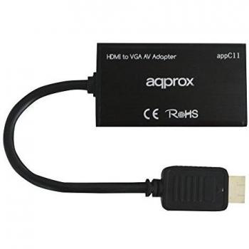 Adaptador HDMI a VGA + Salida de Audio Approx