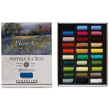 Sennelier Fields and Forests Landscape Half Stick Soft Pastel Set, 30 Pieces