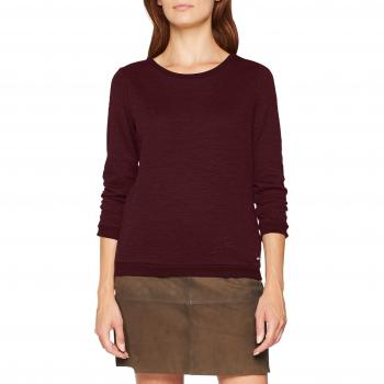 CAMEL ACTIVE Damen Sweatshirt, Rot (Deep Red 102), Small