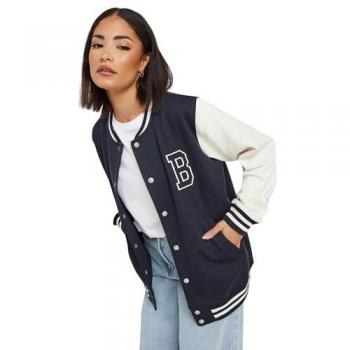Veste Bomber Petite PixieGirl Boston en Bleu