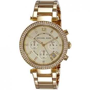 Michael Kors Stainless Steel Strap Chronograph Watch for Women
