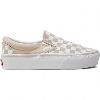 Vans Slip‑On Plattform Sneaker – UA Classic, Stoff, Grau (VN00018EJ921)