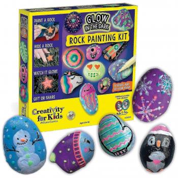 Peinture de roches brillantes pour enfants