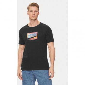 Benetton T-Shirt Schwarz – Klassischer Schnitt 3P7XU108X