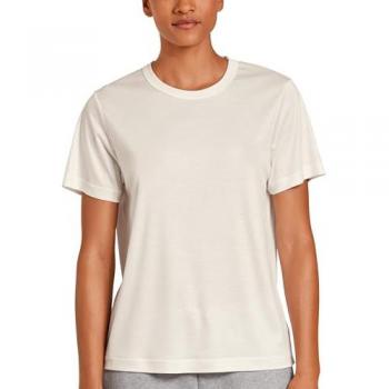 Calida Circular Lounge Kurzarm Damen T-Shirt M – Weiß
