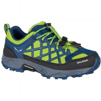 Salewa Jr Wildfire, Chaussures de Randonnée Basses Mixte Enfant, Bleu