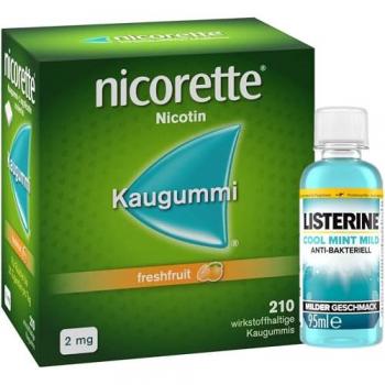 Nicorette 4 mg Freshfruit Rauchfrei‑Kaugummi – 210 Packung
