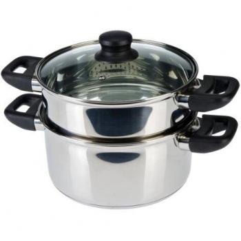 Pentola a Vapore Axentia con Coperchio 29x18x24 cm