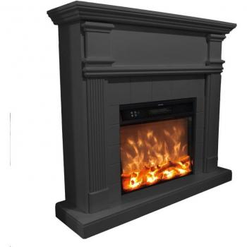 Chimenea Eléctrica de Pared 1500w Caminetto Fuego Omar Gris