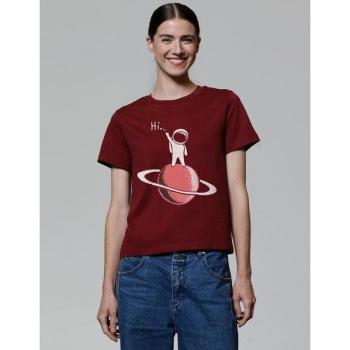 Maglia Astronauta Saluta Rosso