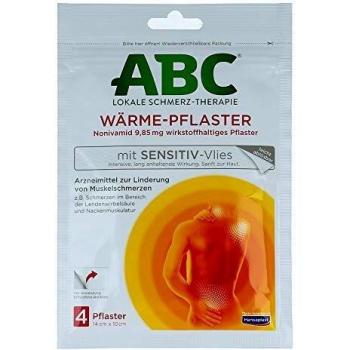 Beiersdorf AG ABC WärmePflaster sensitiv, farblos, 4er Pack