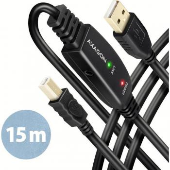 AXAGON ADR-215B 15m Actieve USB 2.0 A naar B Kabel
