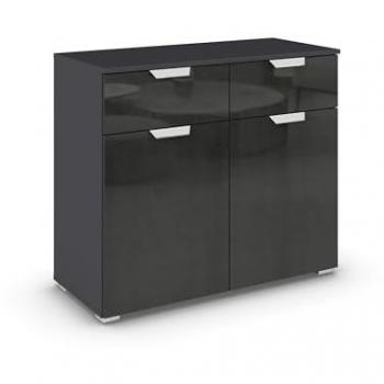 Rauch Vertiko »Glamour by Aditio«, grau, 2 Schubladen Softclose