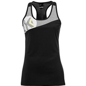 SINGLET HANDBALL KEMPA CORE 2.0 – Col Rond Femmes – Noir et Gris