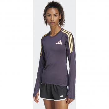 Adidas Maglia Running Lunga Donna Viola Scuro