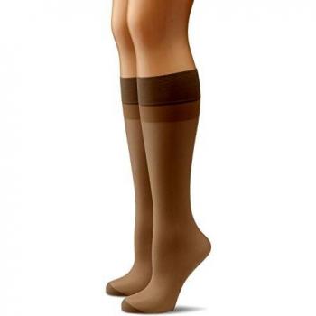 Hudson Damen Kniestrümpfe, Matt Fein, 002052 Lilly Put 20, 2er Pack, Hautfarbe, Größe 35/41