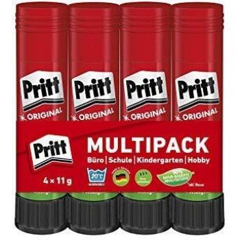 Pritt Fast-Grip Glue Sticks, 4 Pack, 11 g each