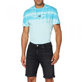 Short Tommy Jeans 49144 – Noir, Coupe Décontractée, Denim Power Stretch