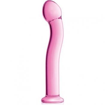 Gode en verre Point G Glossy N°27 Rose