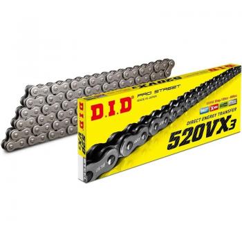 Cadena D.I.D 520VX3 X-Ring 88 con Cierre a Clip