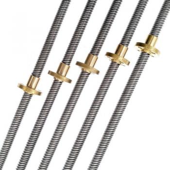 Tornillo de plomo T8 300mm paso helicoidal