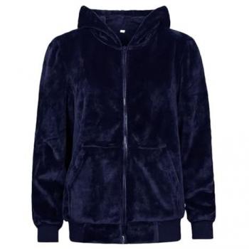 Mens Heat Holders Soft Fleece Hoodie – Navy, 2XL/3XL