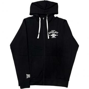 Hoodie Everlast noir/blanc, modèle Wenzel avec fermeture intégrale