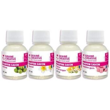 Set di Aromi GRAINE CRÉATIVE – Oliva, Monoi, Chewing Gum, Fiori d’Arancio