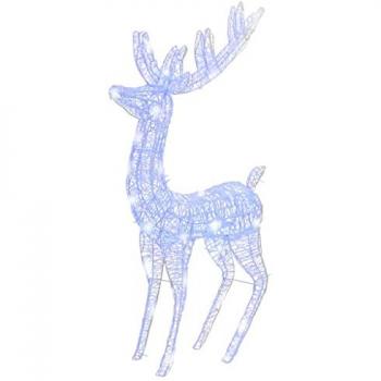 Akryljulren 3 st, blå, 180 cm, 250 LED