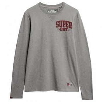 T-shirt Vintage Athletic Superdry pour homme, Gris Foncé, Taille L