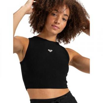 Roxy Rise & Vibe 2 Sleeveless Black Top for Women, Size Small