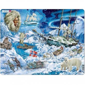 Larsen NB7 Puzzle Nordpol 65 Teile