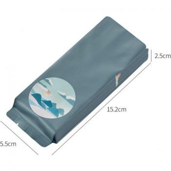 Bolsas de aluminio para envasar café, 100 unids/lote, 152x55mm