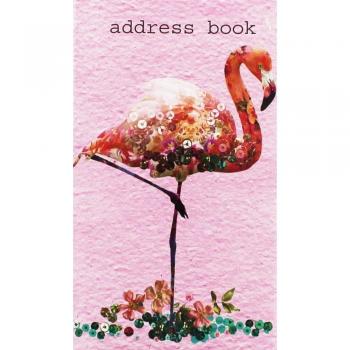 Compact Flamingo Contact Card