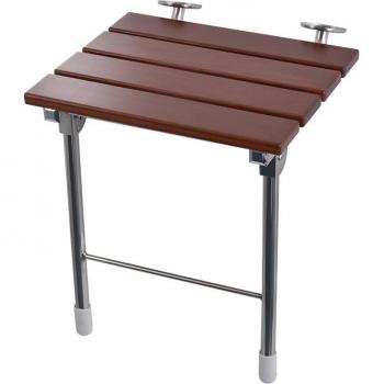 Silla de Ducha con Patas de Madera