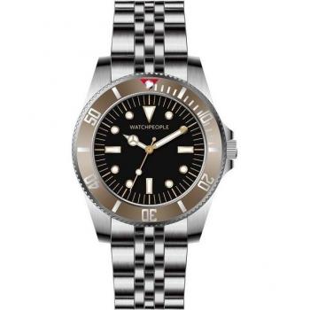 Watchpeople Herrenuhr Schwarz/Grau Vintage BSG019-01